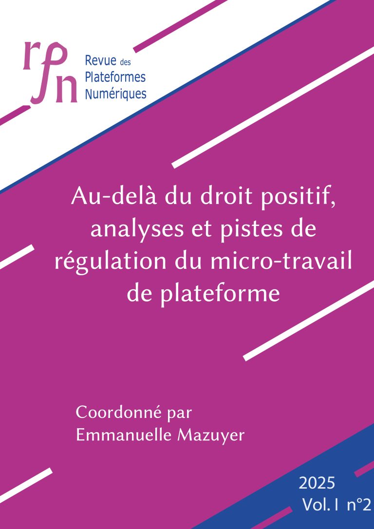 Christine Sybord publie un article dans la Revue des Plateformes Numériques