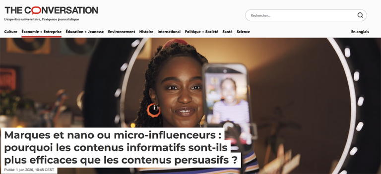 Marques et nano ou micro‑influenceurs : pourquoi les contenus informatifs sont‑ils plus efficaces que les contenus persuasifs ?
